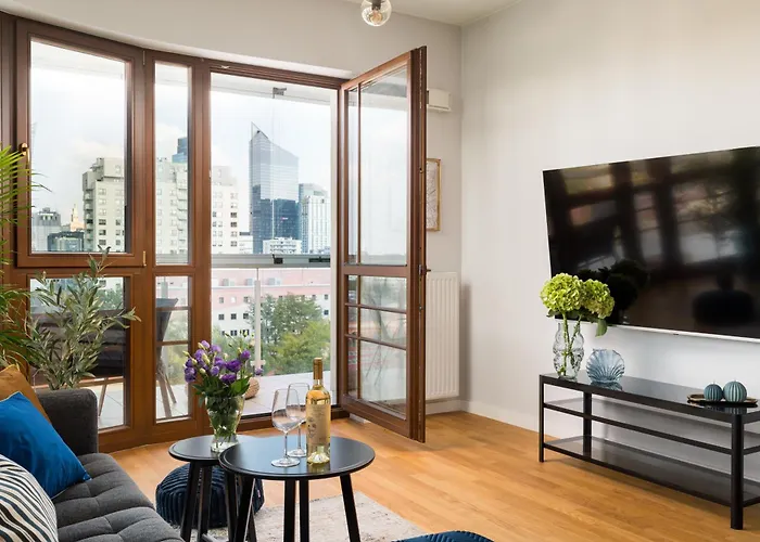 Luxury 2-bedroom Penthouse Skyline 15m Terrace, Garage, Gym, Rooftop & Only 500 M To Metro * Warsaw