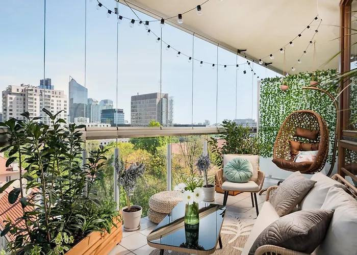 Apartment Luxury 2-bedroom Penthouse Skyline 15m Terrace, Garage, Gym, Rooftop & Only 500 M To Metro