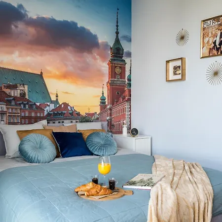 Luxury 2-bedroom Penthouse Skyline 15m Terrace, Garage, Gym, Rooftop & Only 500 M To Metro Апартаменты Варшава